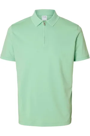 SELECTED Heren, Tops, Groen, Maat: S Katoen