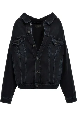 Balenciaga Heren, Jassen, Blauw, Maat: XS Denim