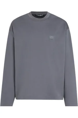 Dolce & Gabbana Heren, Sweatshirts & Hoodies, Grijs, Maat: L Katoen