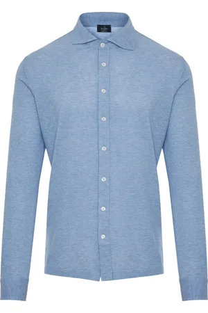 BARBA Heren, Overhemden, Blauw, Maat: 3XL Katoen