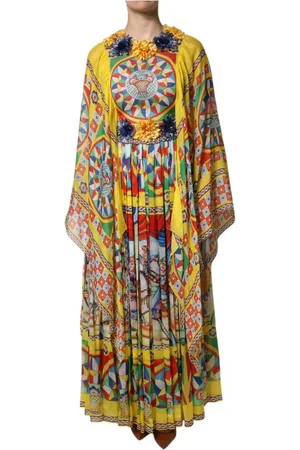 Dolce & Gabbana Dames, Jurken, Veelkleurig, Maat: XS Zijde