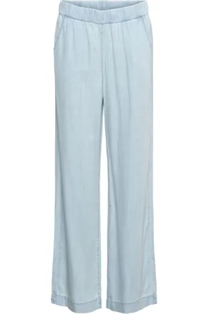 &Co Woman Dames, Broeken, Blauw, Maat: S
