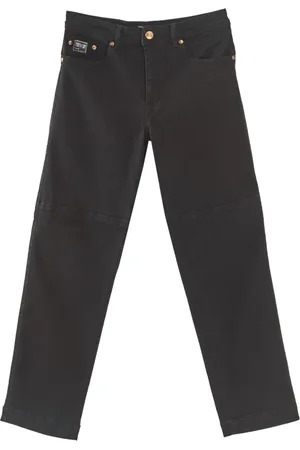 VERSACE Heren, Jeans, Zwart, Maat: W40 Denim