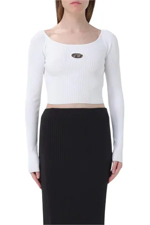 Diesel Dames, Truien, Wit, Maat: M Viscose