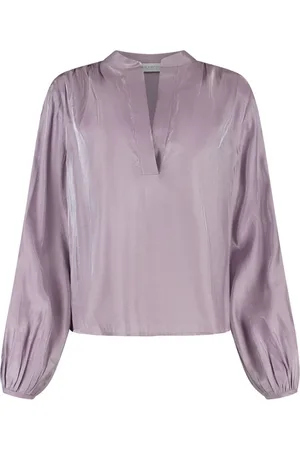 AMAYA Amsterdam Dames, Blouses & Shirts, Paars, Maat: XL Katoen