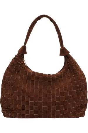 Nunoo Dames, Tassen, Bruin, Maat: ONE Size Suède