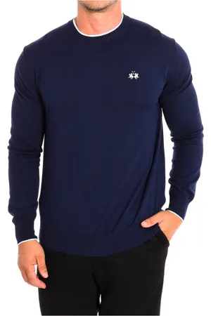 La Martina Heren, Sweatshirts & Hoodies, Blauw, Maat: S Jersey