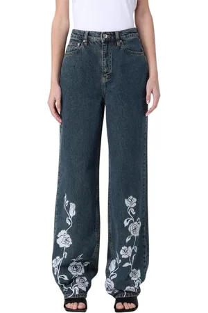 ROTATE Dames, Jeans, Blauw, Maat: W27 Katoen
