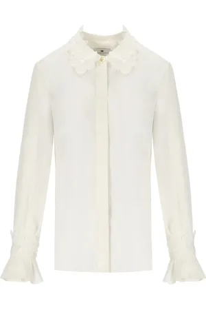 Elisabetta Franchi Dames, Blouses & Shirts, , Maat: L Leer