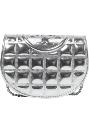Tory Burch Dames, Tassen, Grijs, Maat: ONE Size Leer