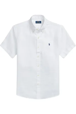 Ralph Lauren Heren, Overhemden, Wit, Maat: S Linnen