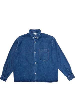 Won Hundred Heren, Overhemden, Blauw, Maat: L Denim