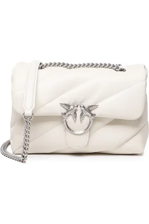 Pinko Dames, Tassen, Wit, Maat: ONE Size Katoen