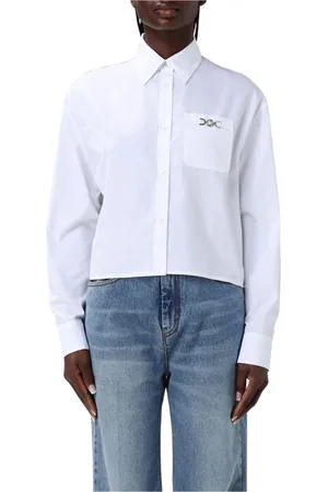 VERSACE Dames, Blouses & Shirts, Wit, Maat: XS