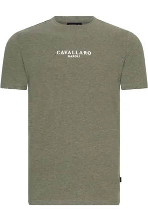 Cavallaro Napoli Heren, Tops, Groen, Maat: M Katoen