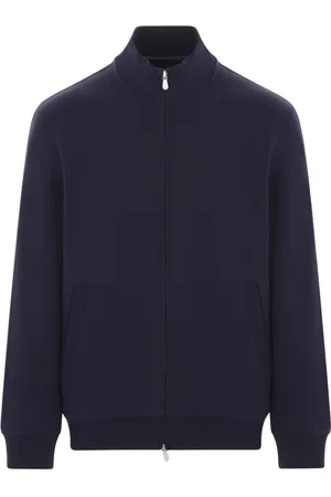 Brunello Cucinelli Heren, Sweatshirts & Hoodies, Blauw, Maat: XL Katoen