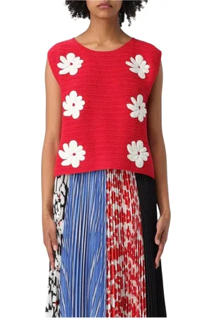 Msgm Dames, Tops, Rood, Maat: M Katoen