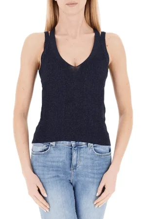 Liu Jo Dames, Tops, Blauw, Maat: S
