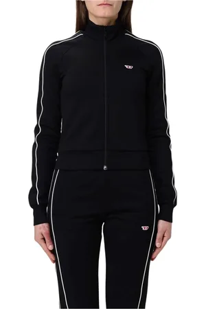 Diesel Dames, Sweatshirts & Hoodies, Zwart, Maat: M Katoen