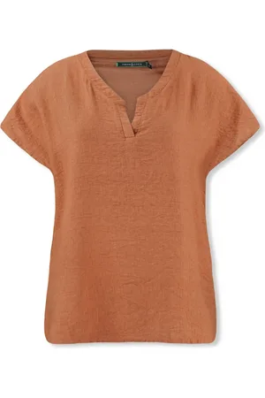 Lizzy & Coco Dames, Blouses & Shirts, Bruin, Maat: XL