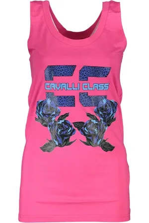 Roberto Cavalli Dames, Tops, Roze, Maat: S Katoen