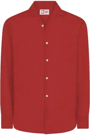 MC2 SAINT BARTH Heren, Overhemden, Rood, Maat: XL Linnen