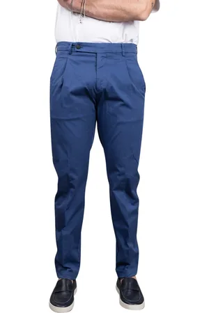 Berwich Heren, Broeken, Blauw, Maat: L Katoen