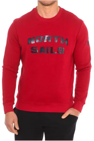 North Sails Heren, Sweatshirts & Hoodies, Rood, Maat: L Nylon