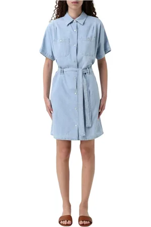 A.P.C. Dames, Jurken, Blauw, Maat: L