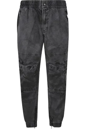 Diesel Heren, Broeken, Grijs, Maat: L