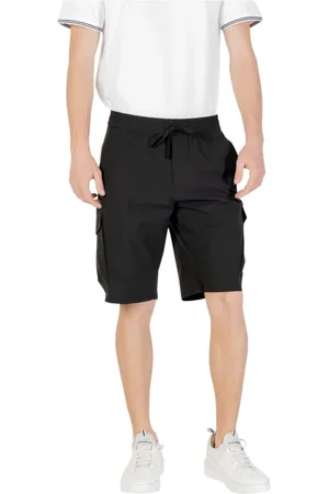 HUGO BOSS Heren, Korte broeken, Zwart, Maat: 2XL Poliester