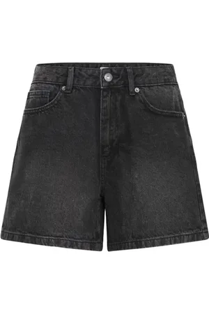 Ichi Dames, Korte broeken, Zwart, Maat: L Denim
