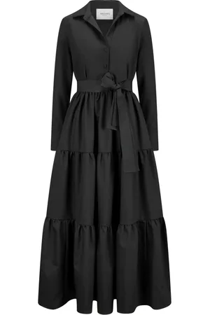 Nicowa Dames, Jurken, Zwart, Maat: L Viscose