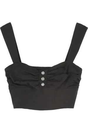 Pinko Dames, Tops, Zwart, Maat: XS Linnen