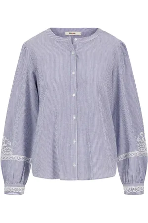 Zusss Dames, Blouses & Shirts, Veelkleurig, Maat: L Katoen