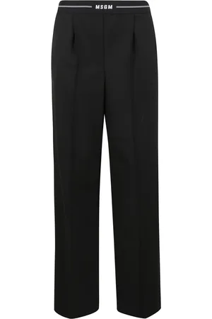 Msgm Dames, Broeken, Zwart, Maat: S