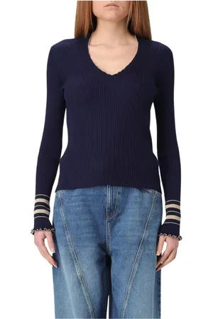 Twin-Set Dames, Truien, Blauw, Maat: XL