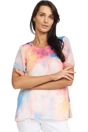 2-Biz Dames, Blouses & Shirts, Veelkleurig, Maat: S Poliester