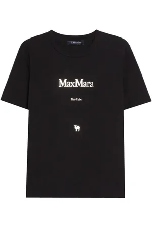 Max Mara Dames, Tops, Zwart, Maat: M Katoen