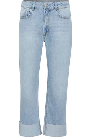 My Essential Wardrobe Dames, Jeans, Blauw, Maat: W27 L28 Katoen