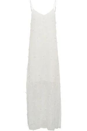 Karen by Simonsen Dames, Jurken, Wit, Maat: 3XL Poliester