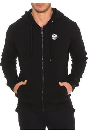 North Sails Heren, Sweatshirts & Hoodies, Zwart, Maat: S Katoen