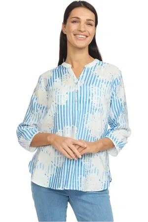 2-Biz Dames, Blouses & Shirts, Veelkleurig, Maat: M Viscose