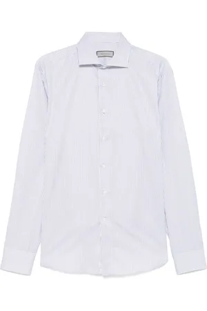 CANALI Heren, Overhemden, Blauw, Maat: 3XL Katoen