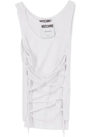 Moschino Dames, Tops, Wit, Maat: S Viscose