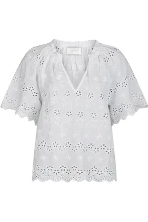 Neo Noir Dames, Blouses & Shirts, Wit, Maat: XS