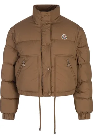 Moncler Dames, Jassen, Bruin, Maat: M Polyamide