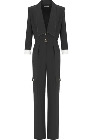 Elisabetta Franchi Dames, Jumpsuits & Playsuits, Zwart, Maat: XS Poliester