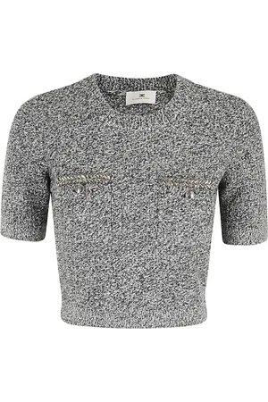 Elisabetta Franchi Dames, Truien, Zwart, Maat: S