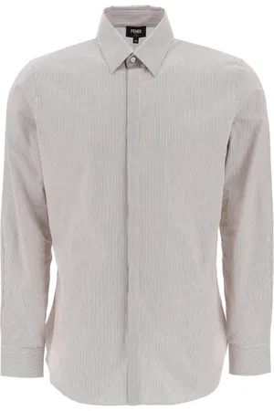 Fendi Heren, Overhemden, Wit, Maat: XL Katoen